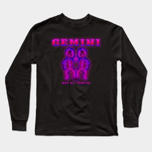 Gemini 6b Black Long Sleeve T-Shirt